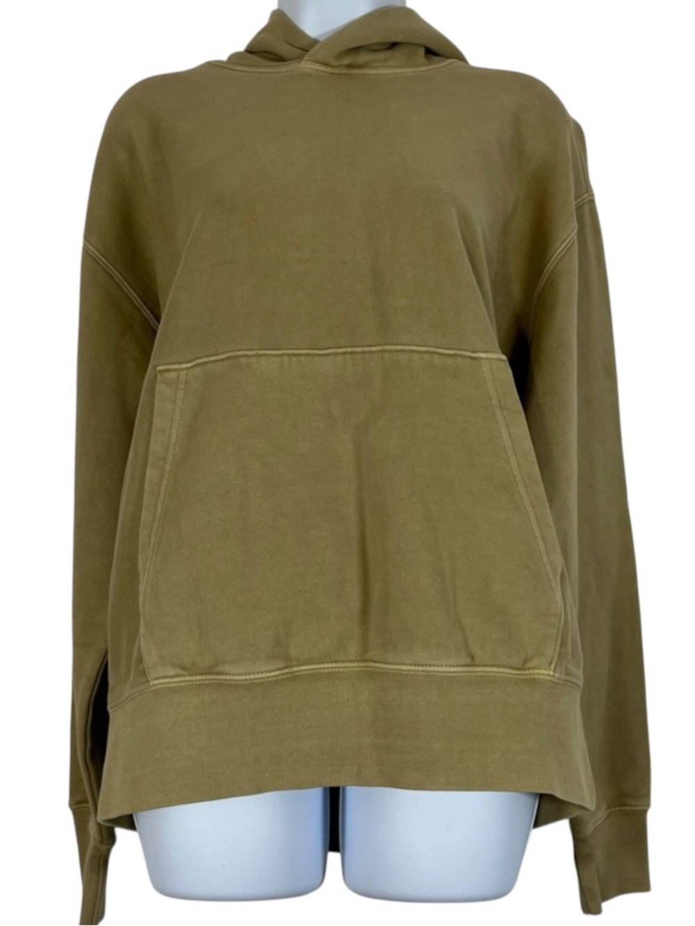 American Eagle Relaxed Fit Hoodie XS Tan Neutral Pullover Grunge Streetwear